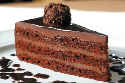 Part de gâteau chocolat